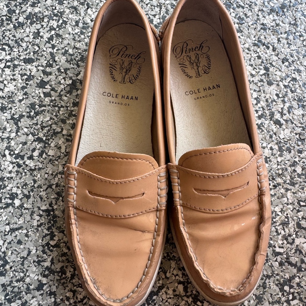 Cole Haan Beige Leather Flats